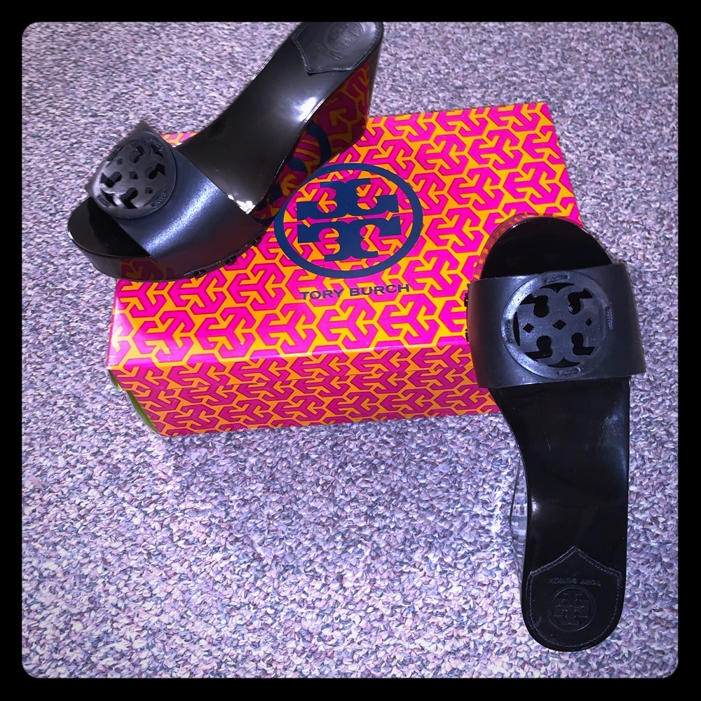 Tory Burch Miller 80MM Platform Wedge Sandals, 6.5
